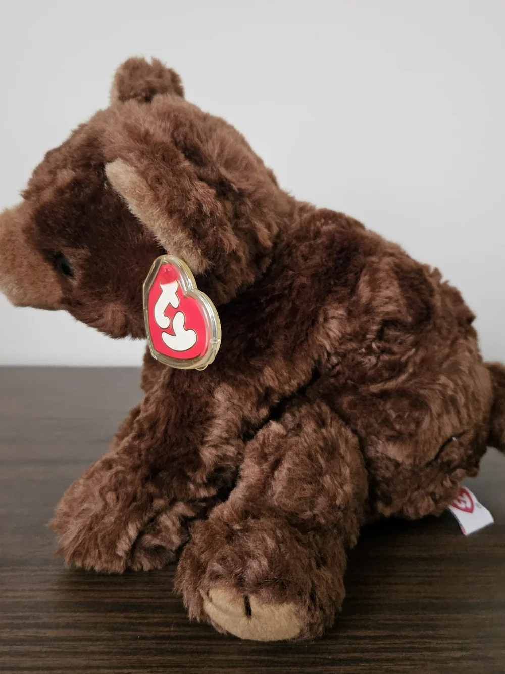 Ty Plush Brown Bear Pet Toy - Dark and Light Brown